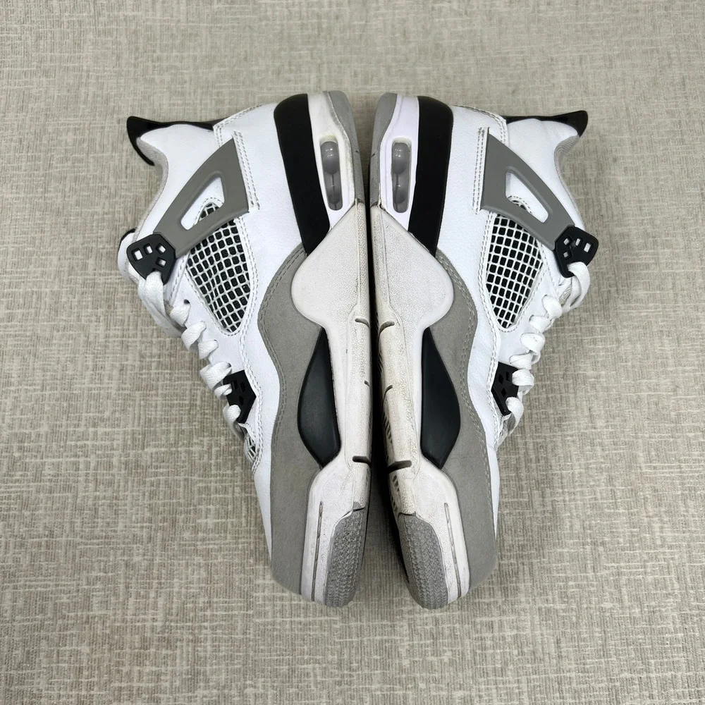 Nike Air‎ Jordan 4 Retro Military Black DH6927-111 Men US 8 White Gray Sneaker